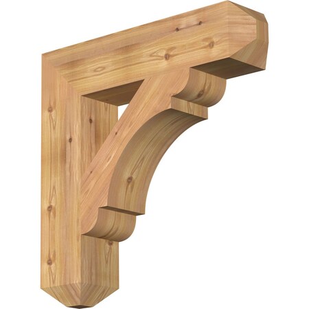 Ekena Millwork Olympic Craftsman Smooth Bracket, Western Red Cedar, 5 1/2"W x 26"D x 26"H BKT06X26X26OLY04SWR